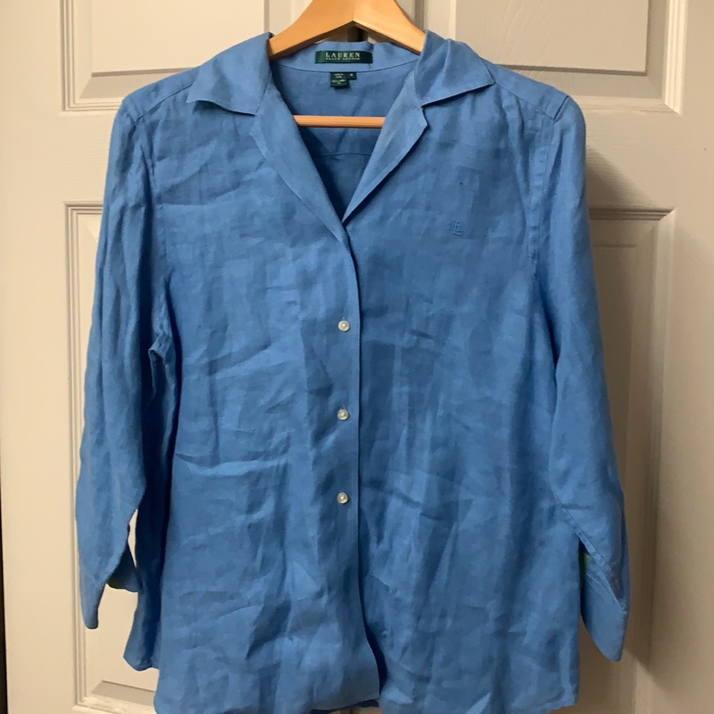 Ralph Lauren linen button down size M